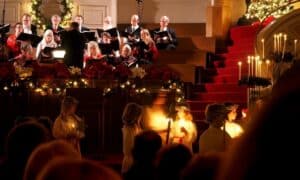 Christmas choir singing