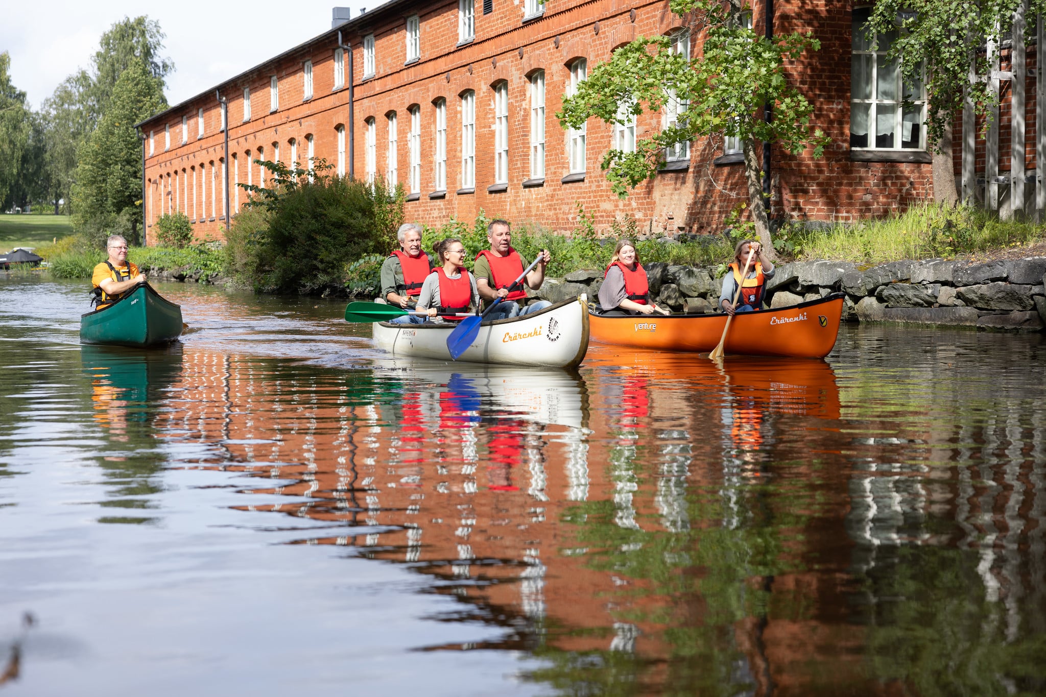 Canoeing in Forssa centre